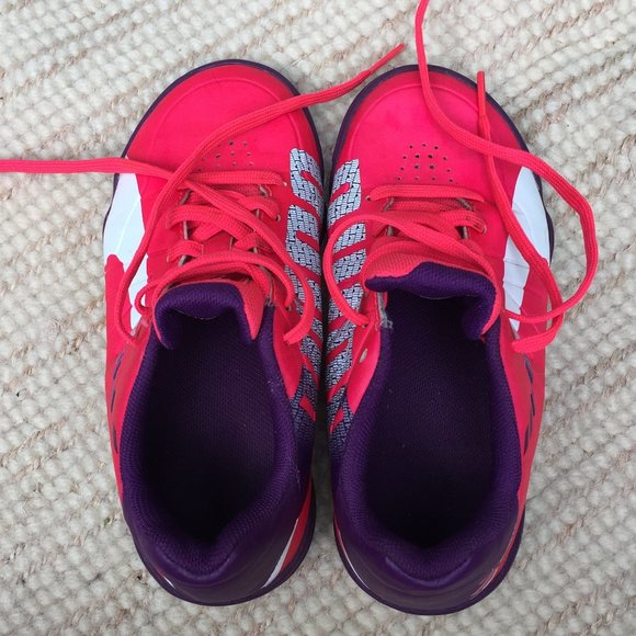 Puma evoSpeed purple pink indoor soccer shoes - size 12 - Picture 6 of 6